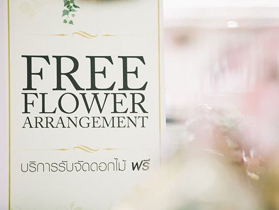 Flower arrangement service